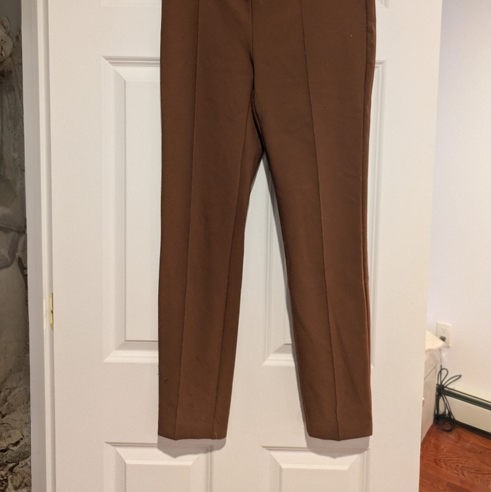 Rachel Zoe Pull On Slim Pants Copper Brown 6 - Picture 2 of 9